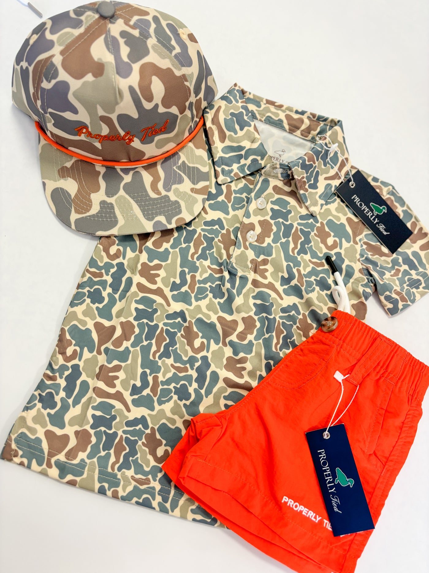 Boys Inlet Polo Field Camo