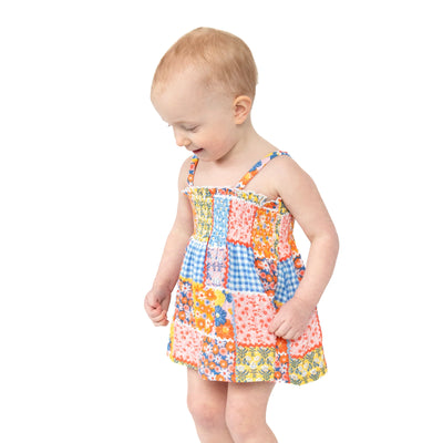 Ric Rac Patchwork Smocked Top & Bloomer