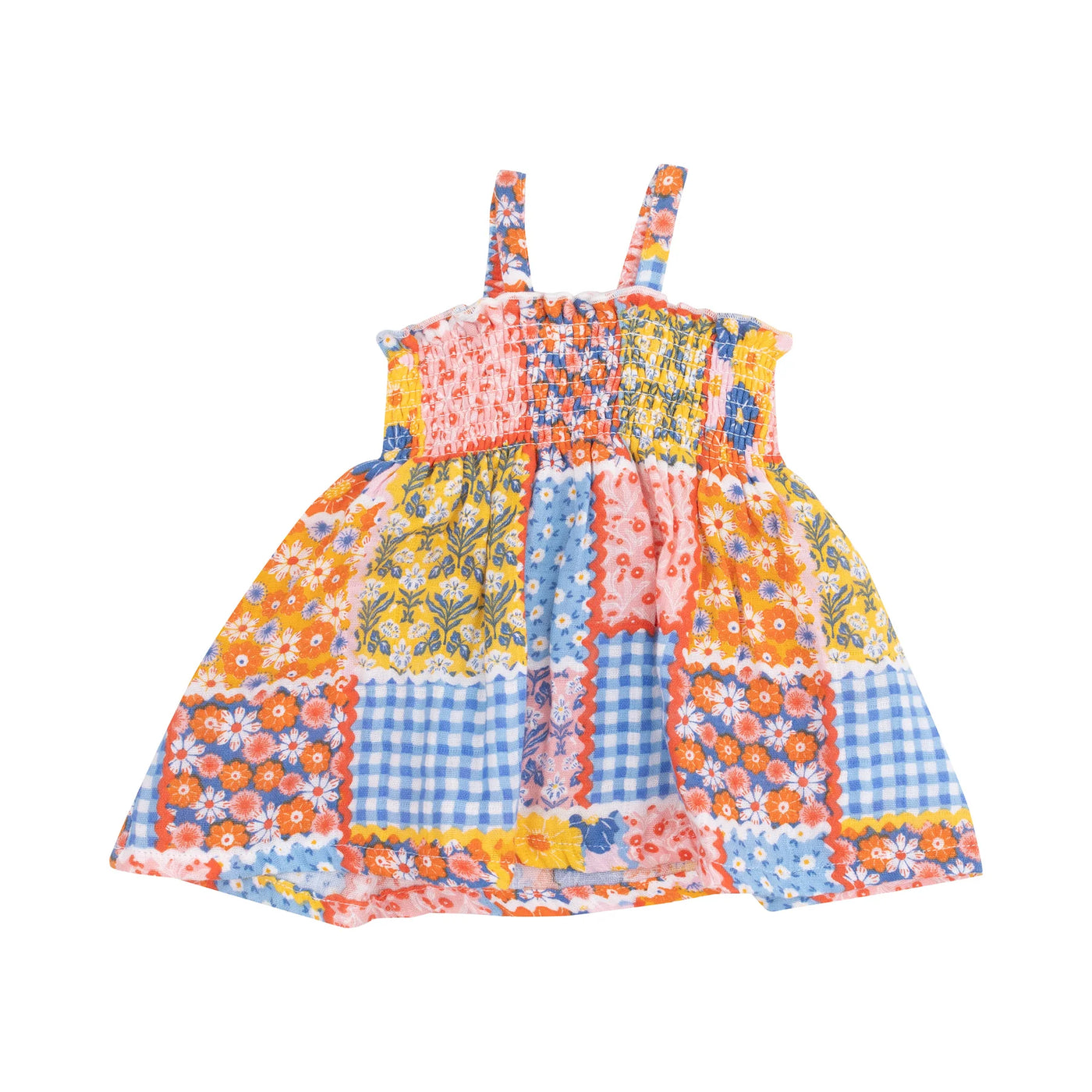 Ric Rac Patchwork Smocked Top & Bloomer