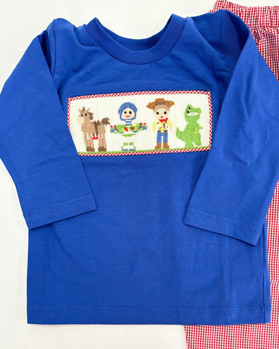 Toy Time Smocked Boys Pant Set