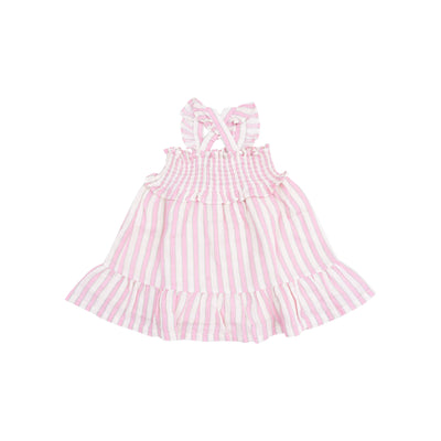 Candy Stripe Smocked Ruffle Sundress