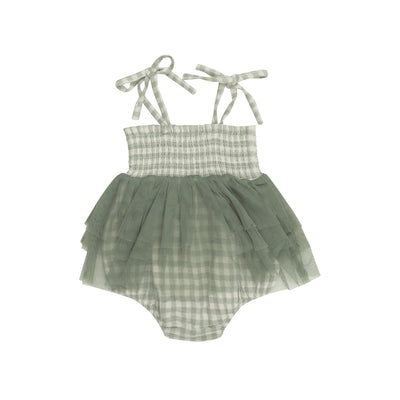 Mini Green Gingham - Tutu Bubble