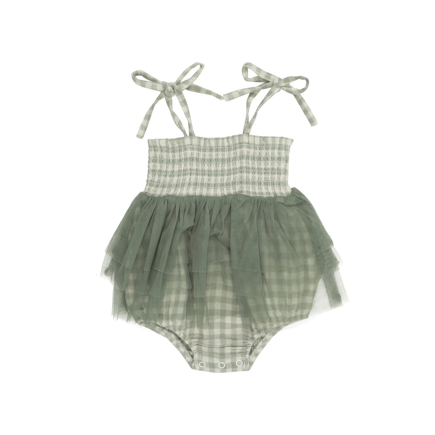 Mini Green Gingham - Tutu Bubble