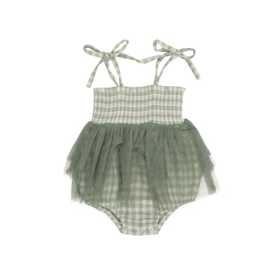 Mini Green Gingham - Tutu Bubble