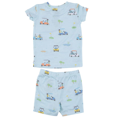 ANGEL DEAR GOLF CARTS BLUE SHORT LOUNGE WEAR SET 2
