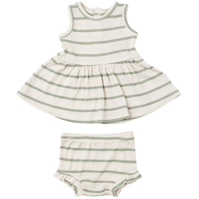 ANGEL DEAR Desert Sage + Sugar Swizzle PEPLUM TANK AND BLOOMER