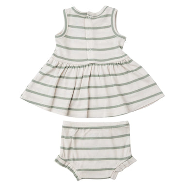 ANGEL DEAR Desert Sage + Sugar Swizzle PEPLUM TANK AND BLOOMER