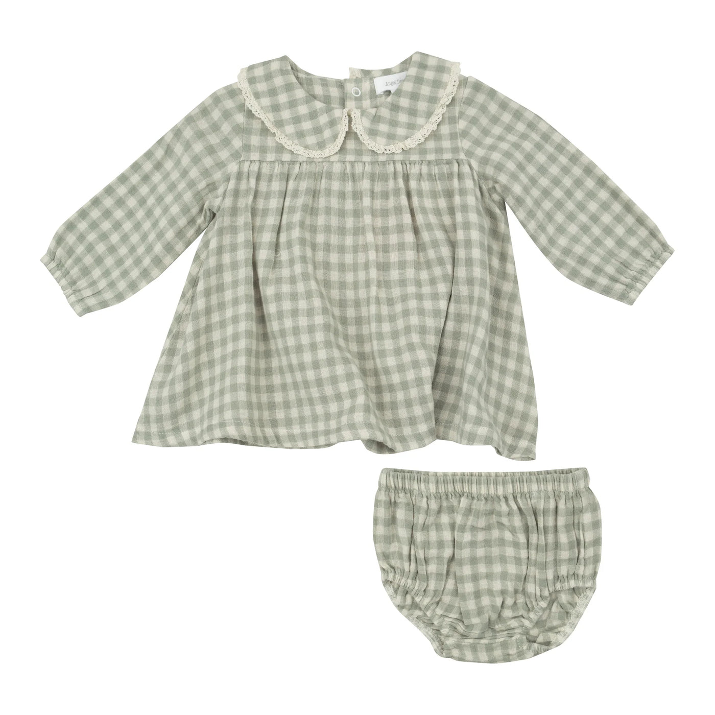 Mini Green Gingham - Peter Pan Collar Dress