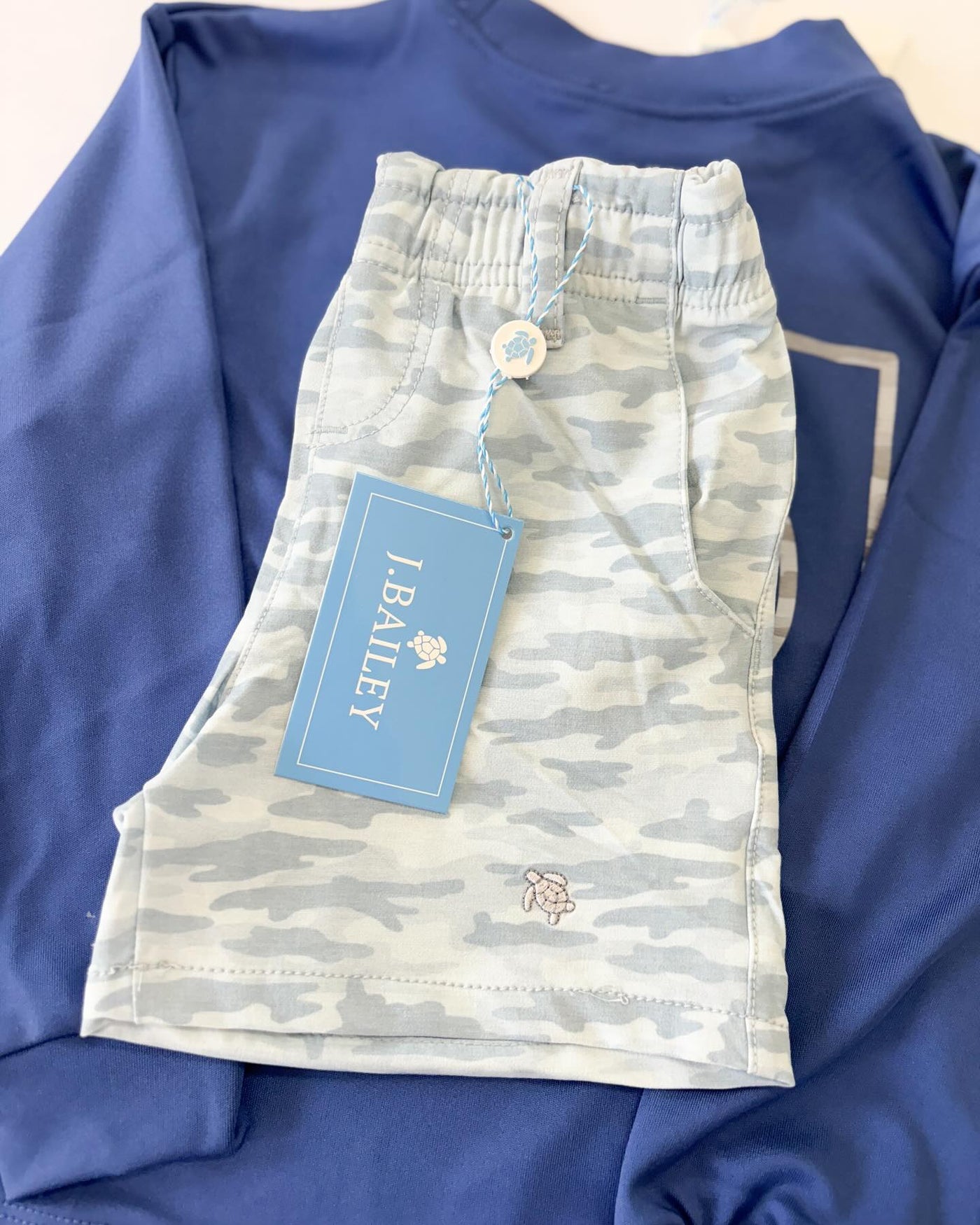 Gray Camo Printed Performance Shorts