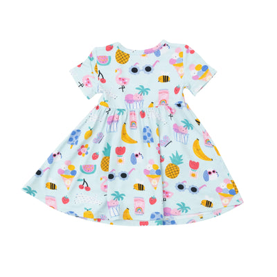 ANGEL DEAR ICE CREAM GIGGLES TWIRLY S/S DRESS 1