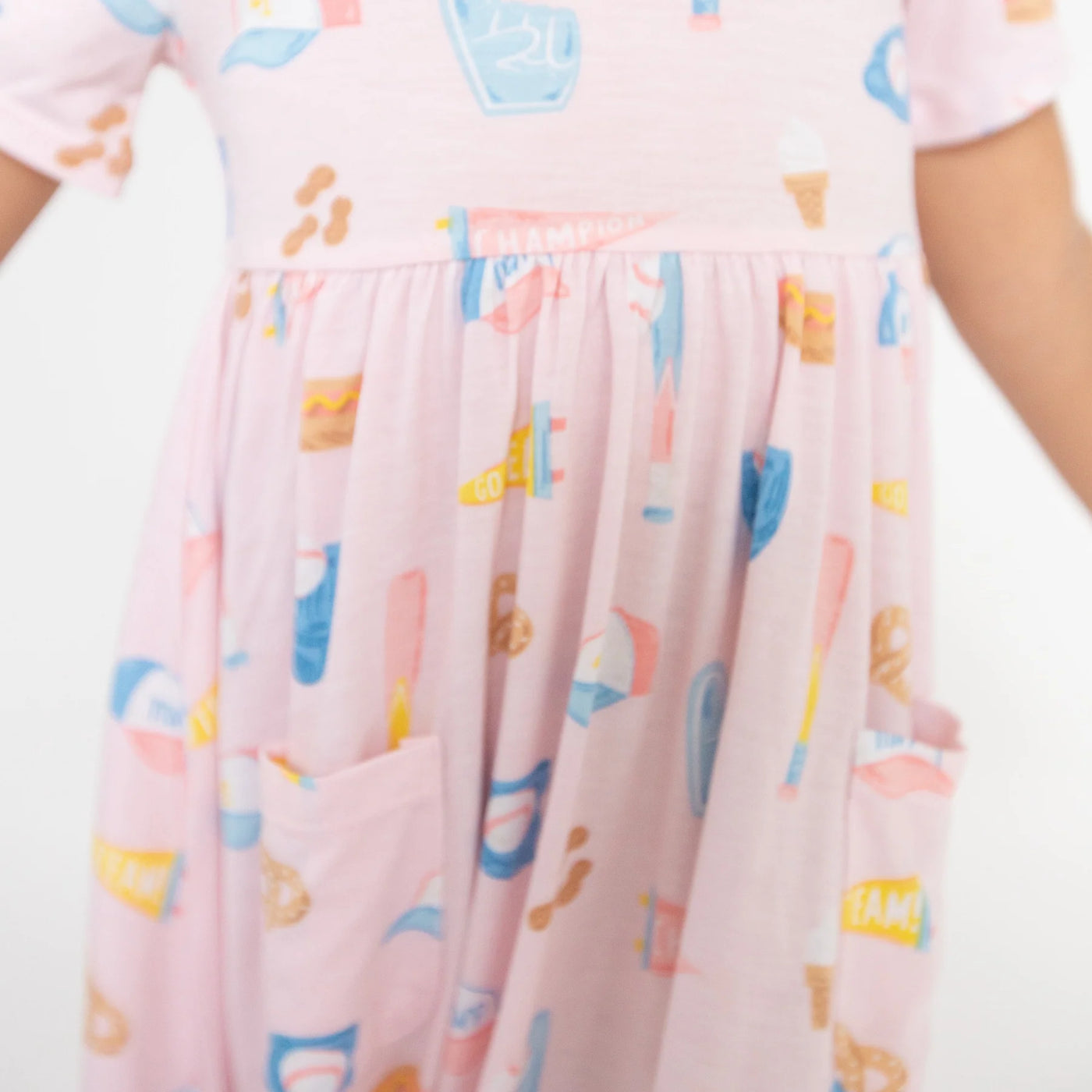 ANGEL DEAR SOFTBALL TWIRLY S/S DRESS