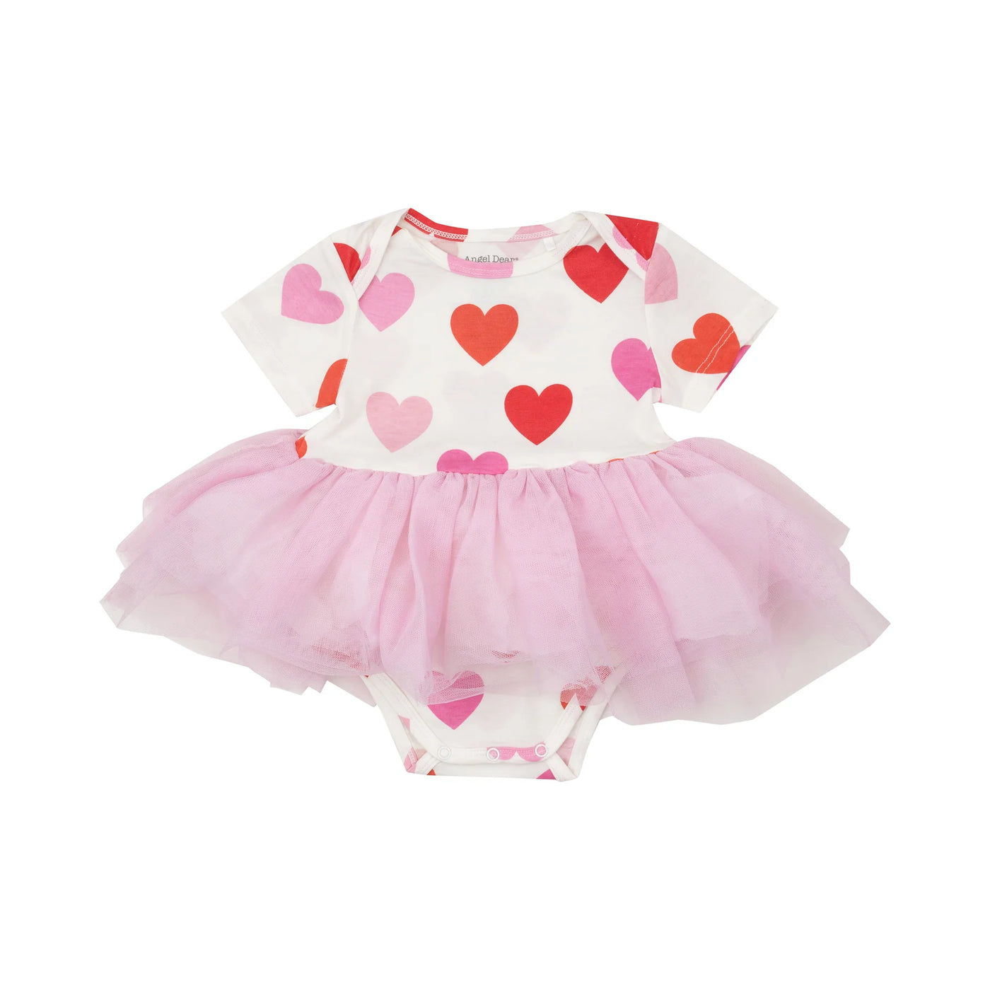 HEARTS TWIRLY S/S TUTU BODYSUIT DRESS