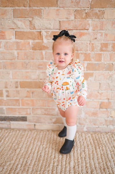 Leah Romper in Turkey Time | Baby Bubble