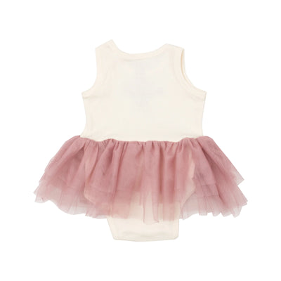 ANGEL DEAR SUGAR SWIZZLE RIB TANK BODYSUIT TUTU