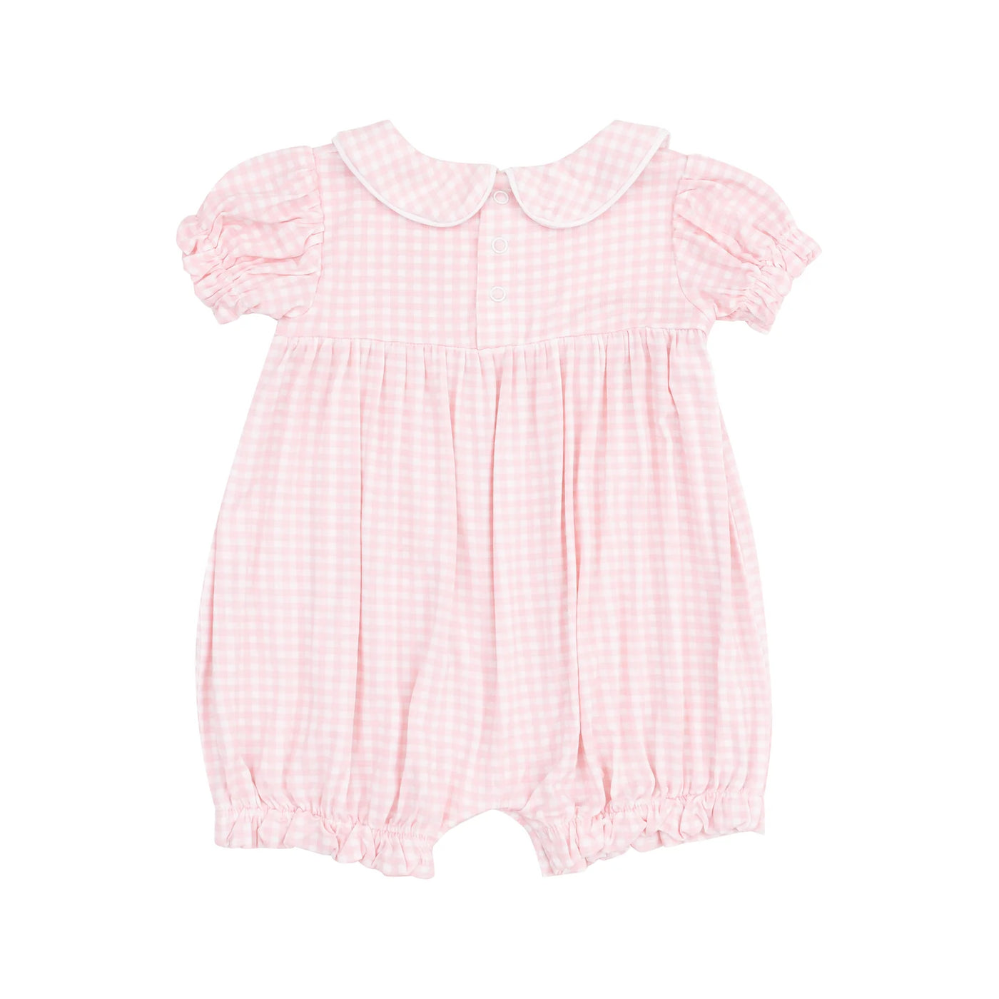 Mini Gingham Classic Puff Sleeve Baby Doll Bubble