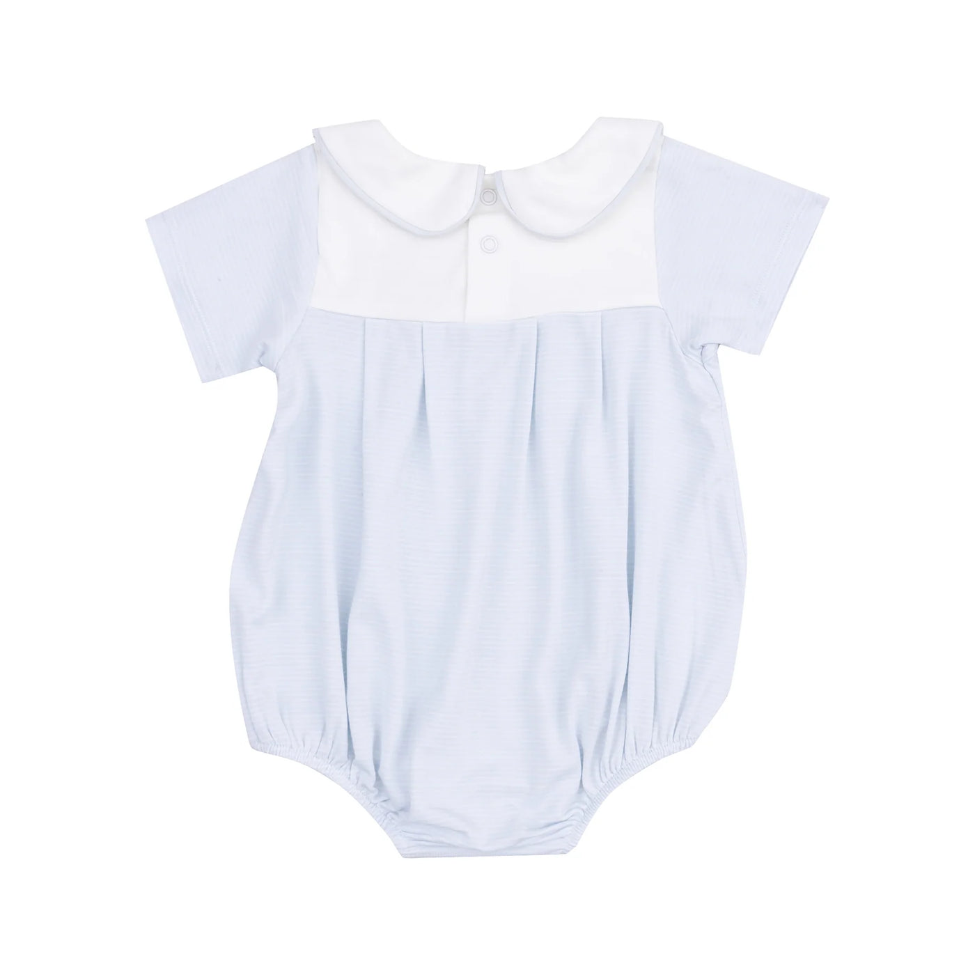 Stripe Classic Blue Classic Box Pleat Bubble