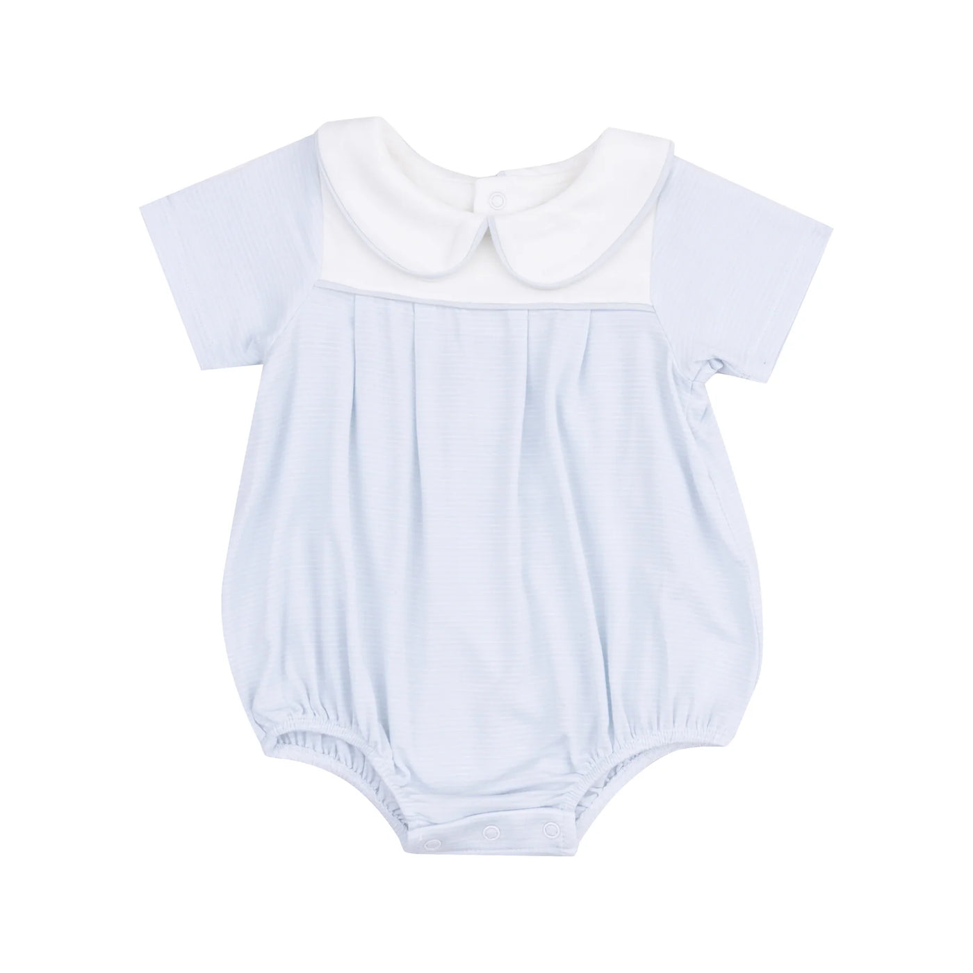 Stripe Classic Blue Classic Box Pleat Bubble
