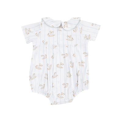 Vintage Rocking Horse Classic Box Pleat Bubble