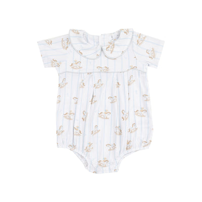 Vintage Rocking Horse Classic Box Pleat Bubble