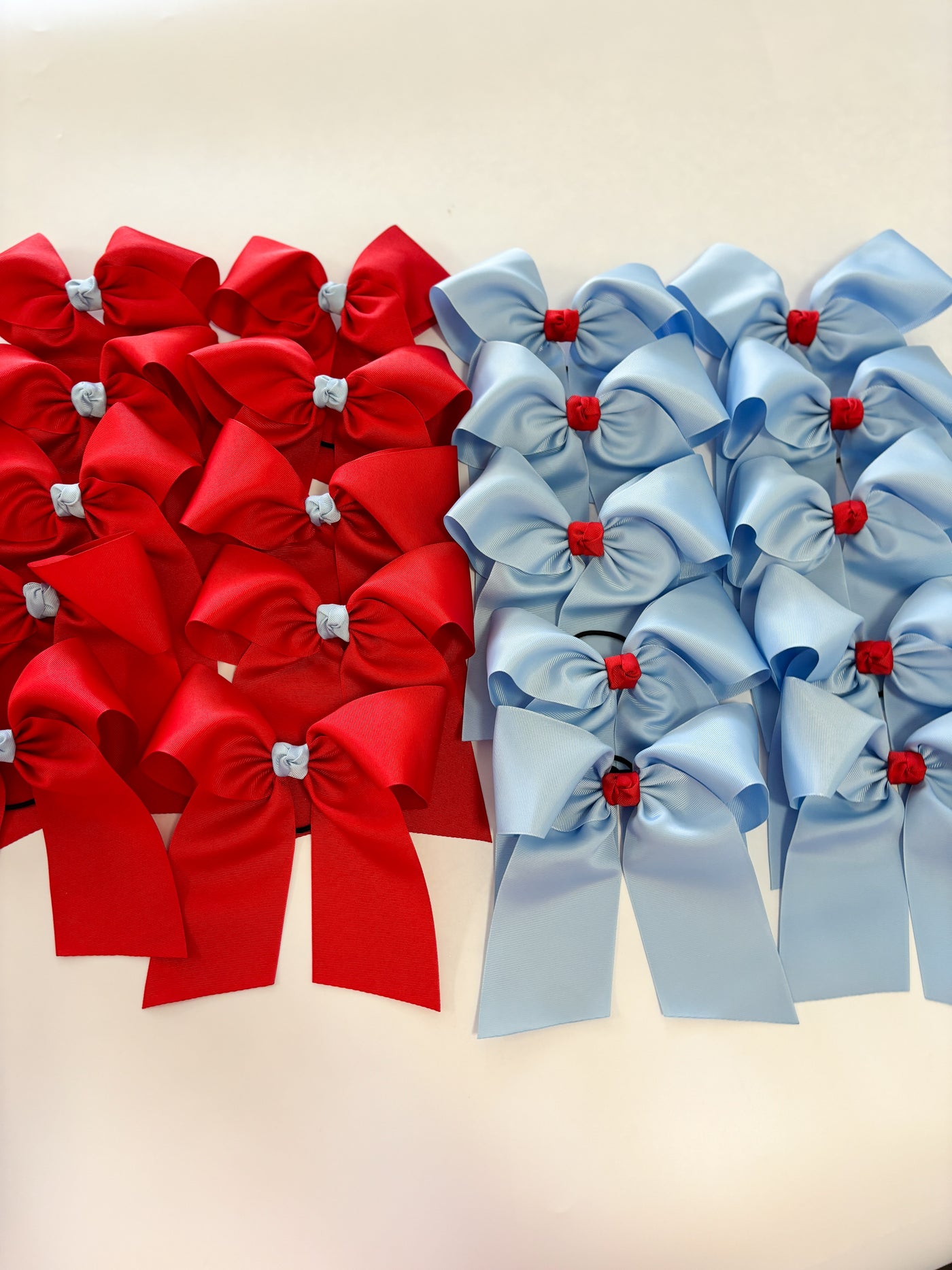 Custom Raider Oversized Cheer Bows on Pony-O’s