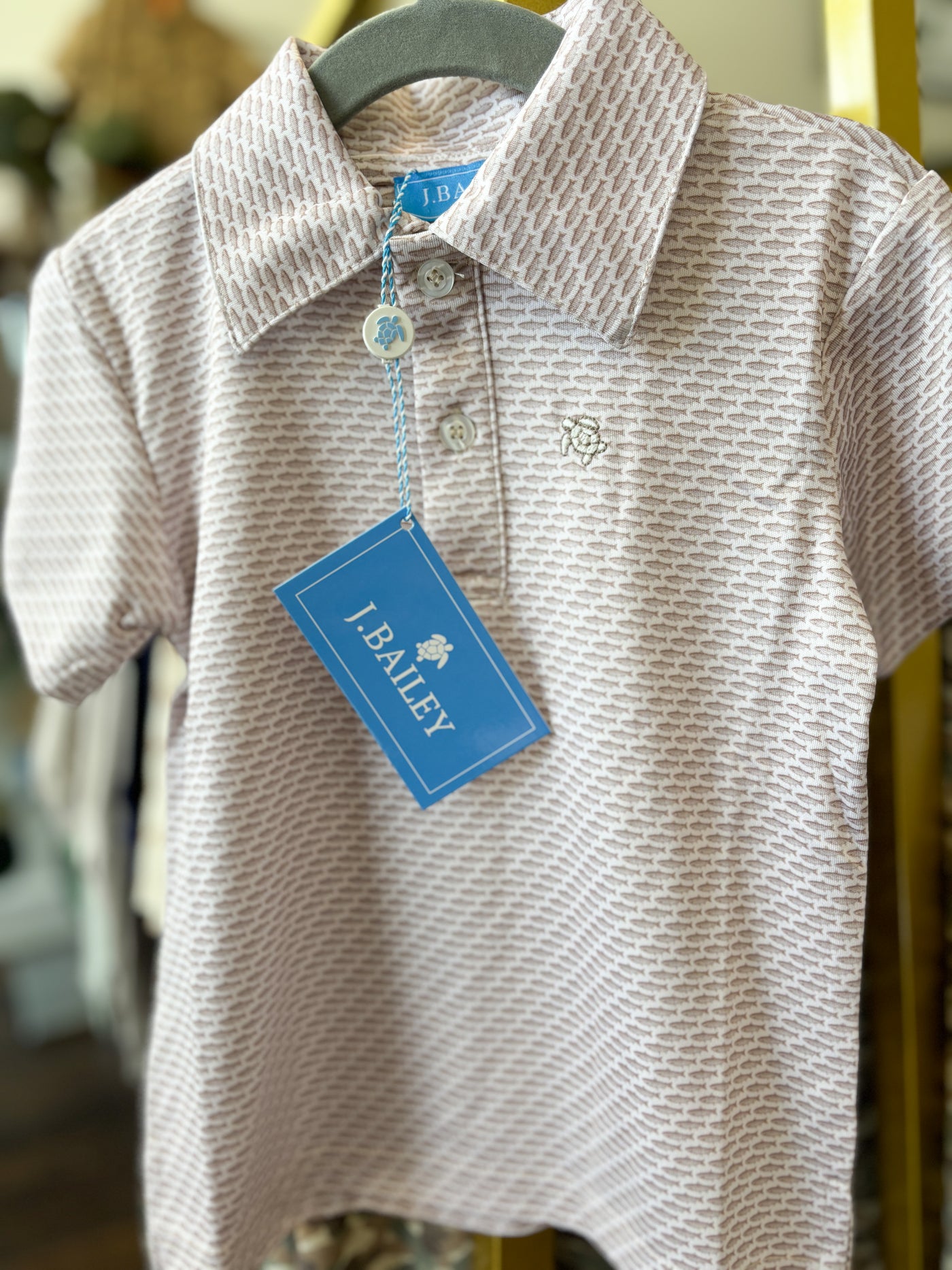 Henry Performance Polo - Fish on Tan