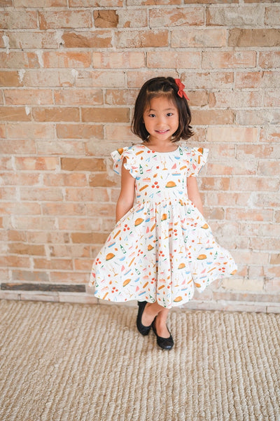 Olivia Twirl Dress in Turkey Time | Pocket Twirl Dress