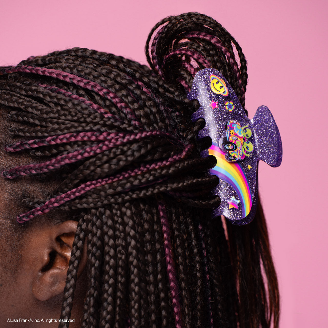 Lisa Frank X Kitsch Glitter Claw Clip in Zoomer™ & Zorbit™