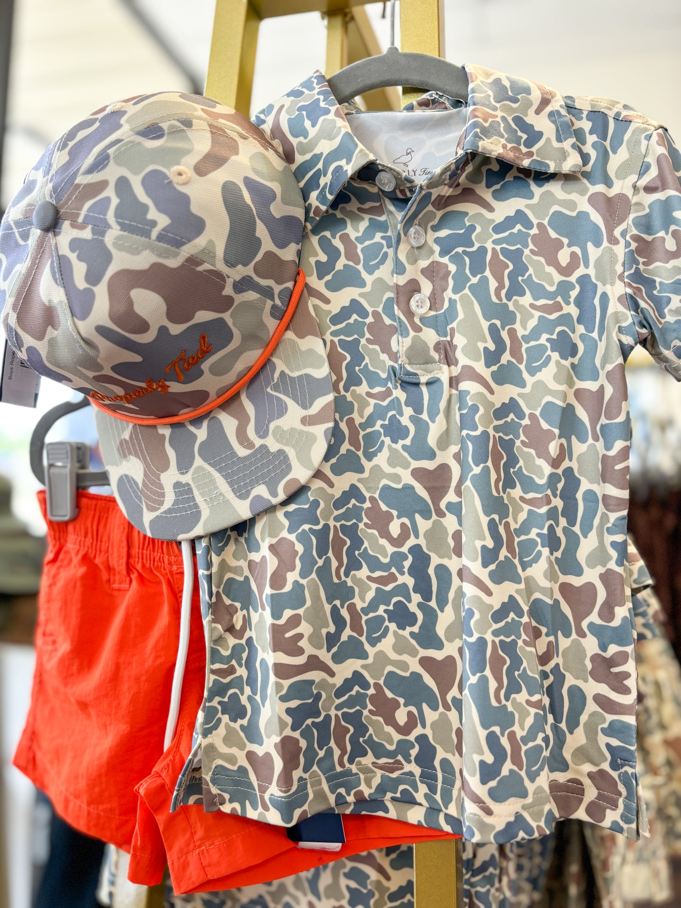 Boys Inlet Polo Field Camo