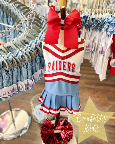 Custom Confetti Exclusive Raider Cheer Uniforms