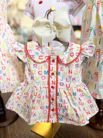 ABC Flutter Sleeve Bloomer Set