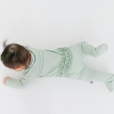 Magnetic Me Sea Foam Modal Magnetic Ruffle Footie