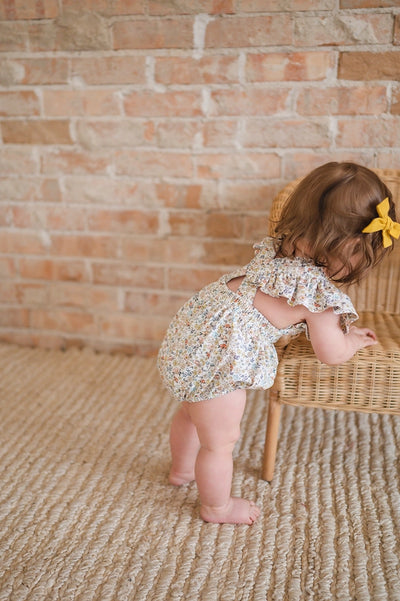 Emmy Romper in Dreamy Meadows | Baby Bubble