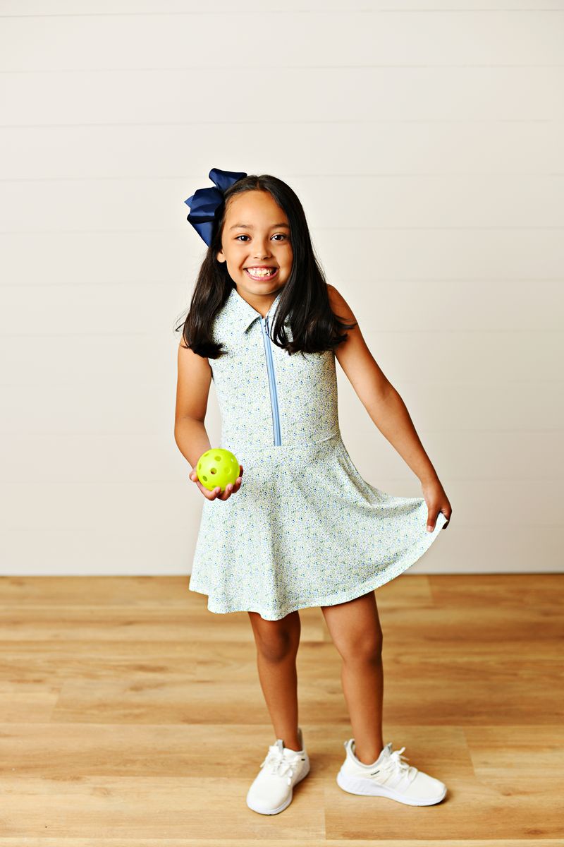 SWOON ACTIVE FLORAL COLLAR TENNIS DRESS