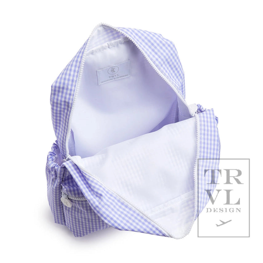 TRVL BACKPACKER - Backpack Gingham Lilac