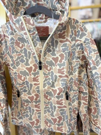 Boys Canopy Rain Jacket Field Camo