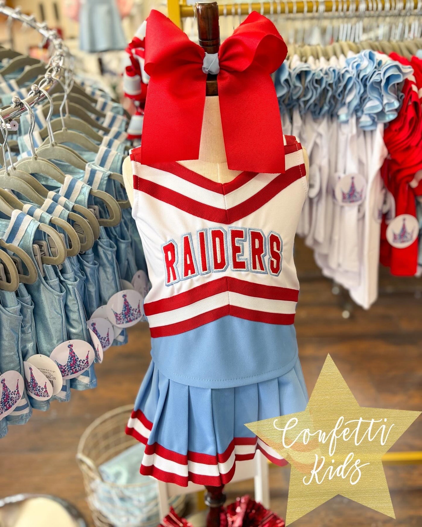 Custom Confetti Exclusive Raider Cheer Uniforms