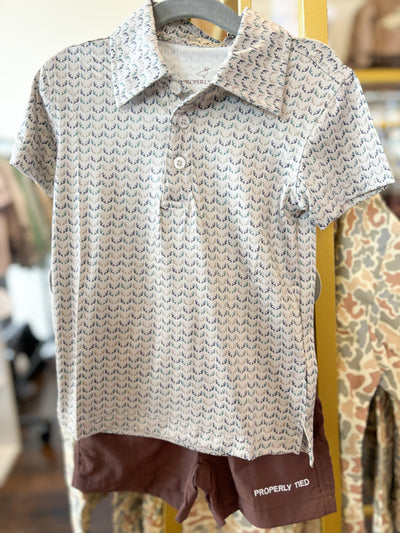 Boys Inlet Polo Antlers