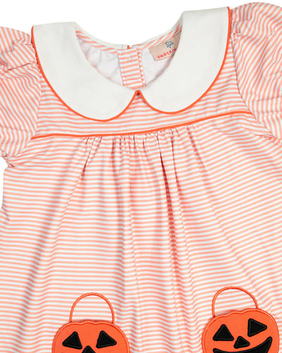 Jackolantern Pockets Striped Knit Dress