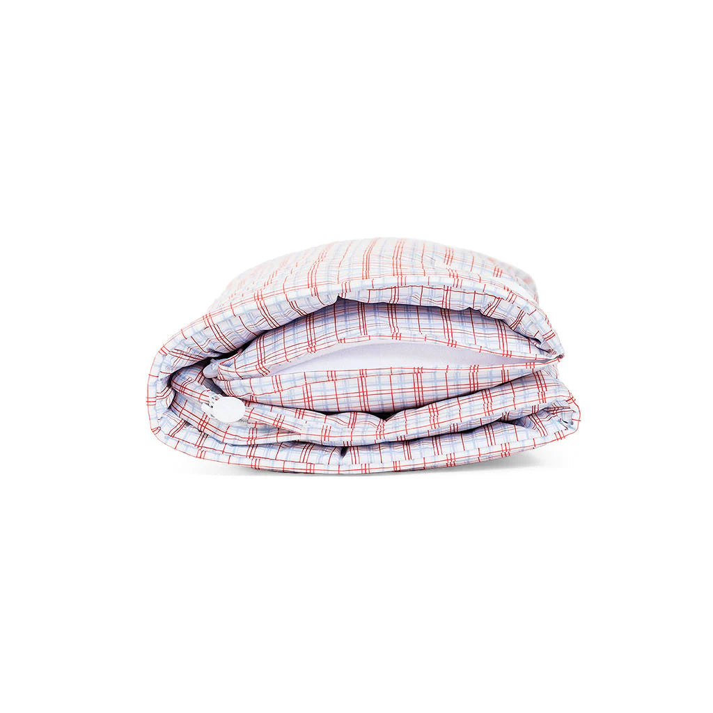 TRVL NAP MAT - Rest Up! CLASSIC PLAID RED