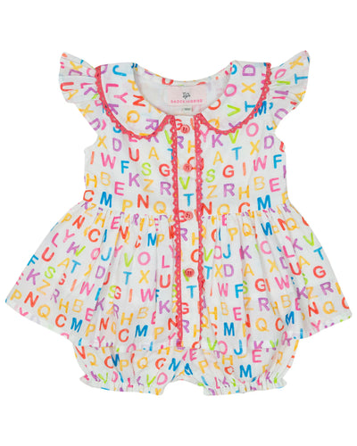 ABC Flutter Sleeve Bloomer Set