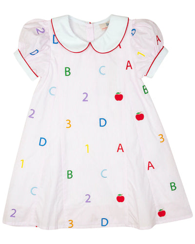 ABC 123 Embroidered Dress