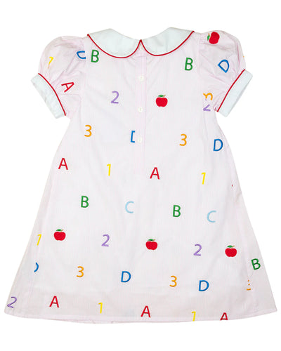 ABC 123 Embroidered Dress