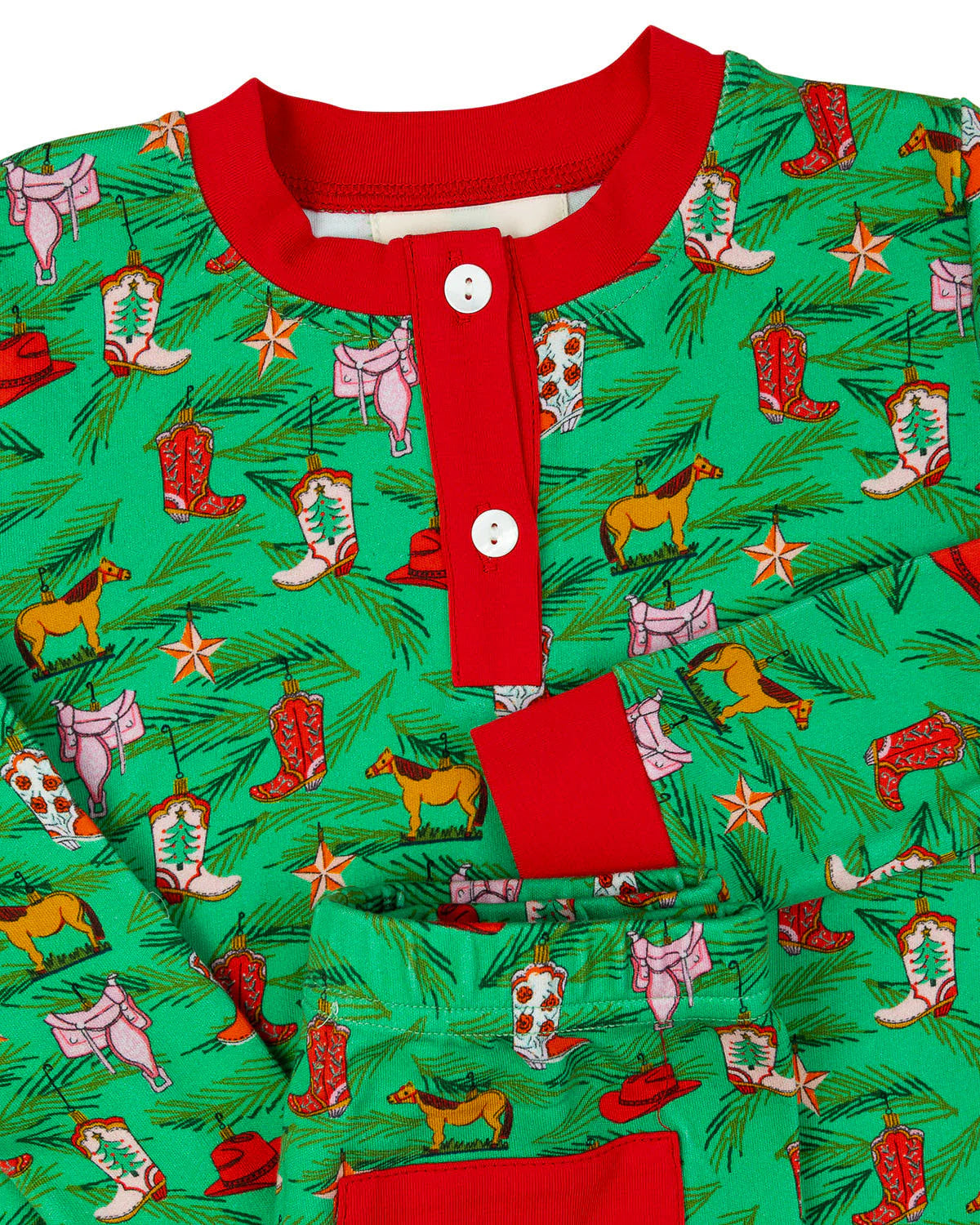 Cowboy Christmas Pajama Set