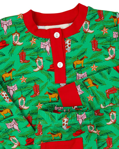 Cowboy Christmas Pajama Set