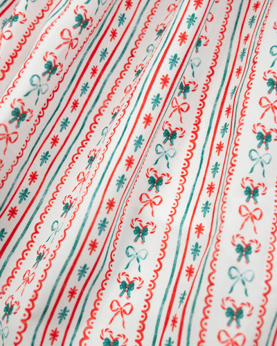 Vintage Candy Cane Smocked Bubble