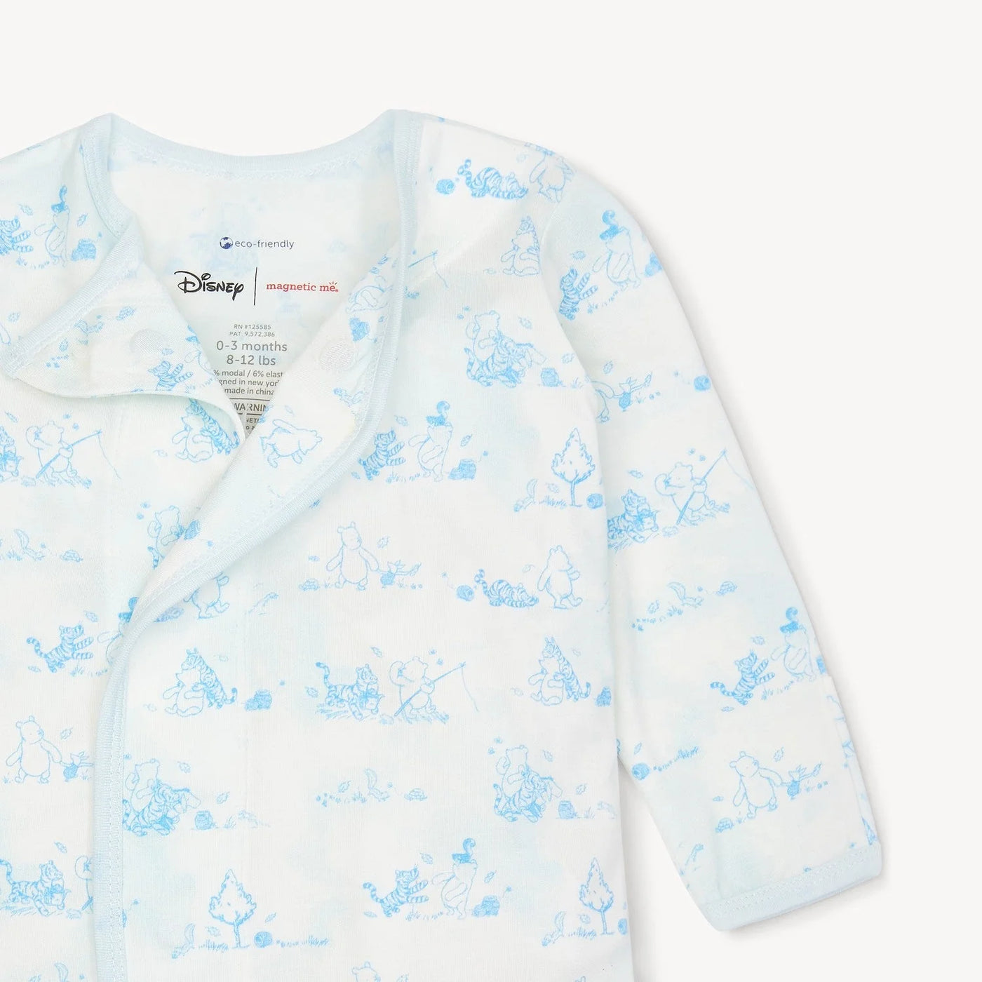 Disney | Magnetic Me Winnie the Pooh in the woods modal magnetic cozy sleeper gown + hat se