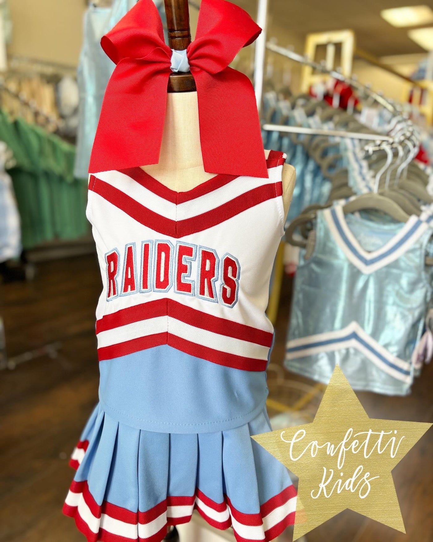 Custom Confetti Exclusive Raider Cheer Uniforms