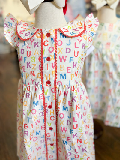 ABC Flutter Sleeve Dress