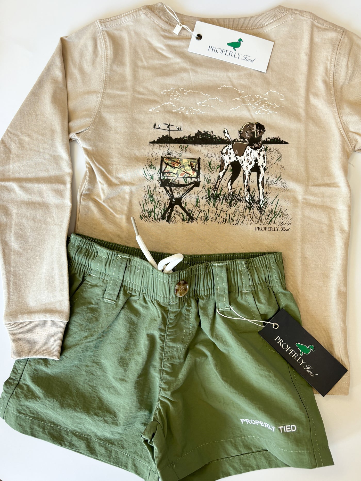Boys Dove Hunt LS Linen