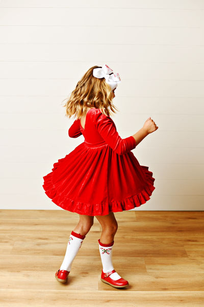 RED VELVET DRESS